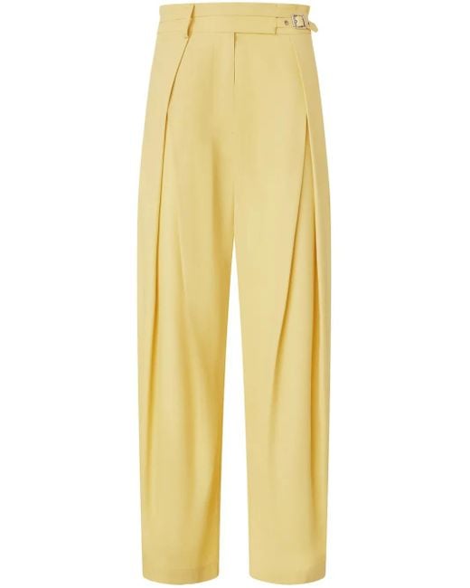 Pinko ベルテッド パンツ Yellow