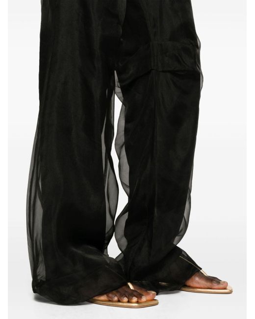 Pantalones anchos Iconica Christopher Esber de color Black