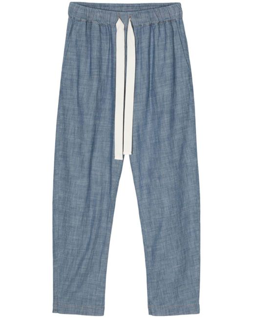 Pantaloni chambray di Semicouture in Blue
