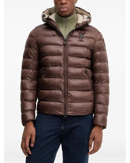 Blauer Brown Hooded Jacket for men