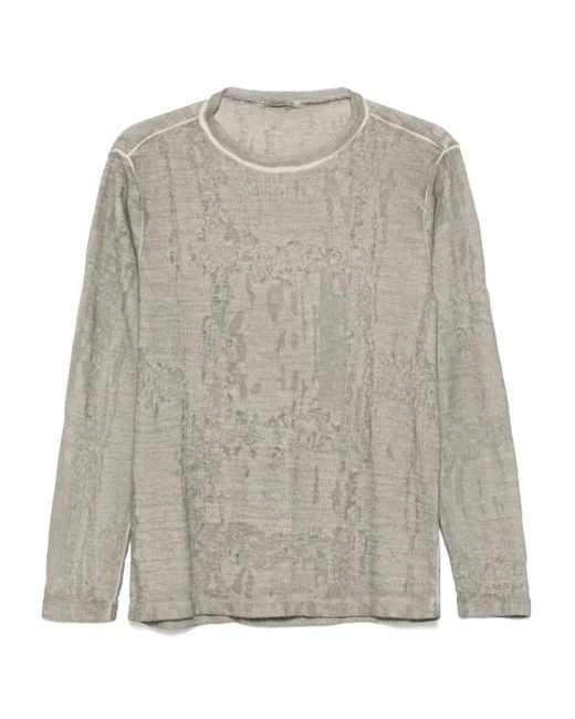 Transit Pullover mit Jacquard in Gray für Herren