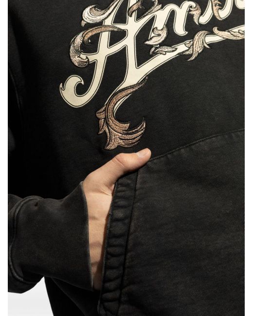 Amiri Hoodie mit Logo-Print in Black für Herren