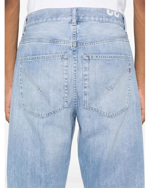 Dondup Blue Lenz Denim Shorts for men