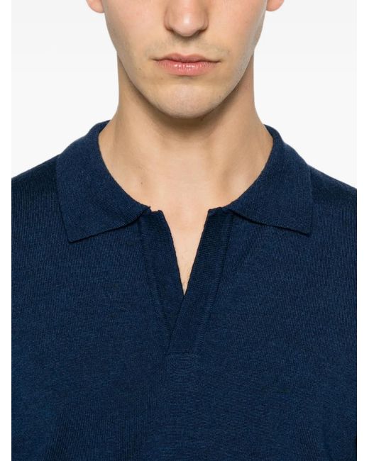 SERGIO MORETTI FIRENZE Blue Pull À Col V for men