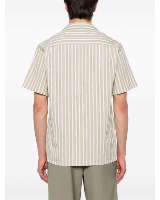 Lanvin Natural Striped Bowling Shirt for men
