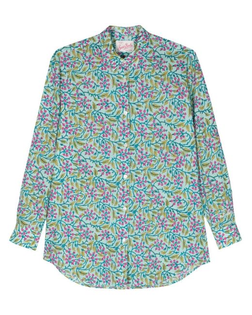 | Camicia in cotone con stampa a fiori | female | MULTICOLORE | M di Mc2 Saint Barth in Blue