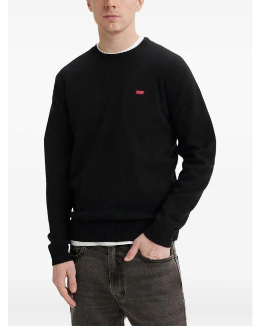 Levi's Black Wool Polyamide Sweater for men