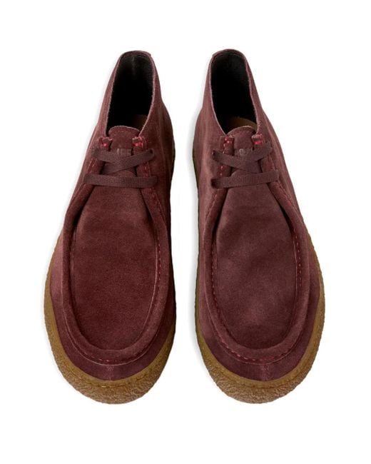 Stivali Stringati di Camper in Brown da Uomo