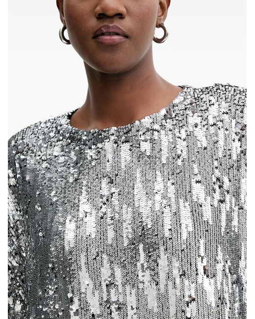 Aniye By Gray Lulù Sequin Embellished T-Shirt Mini Dress