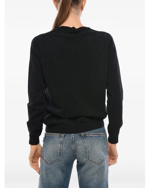 Malo Black Cashmere Crew-Neck Sweater