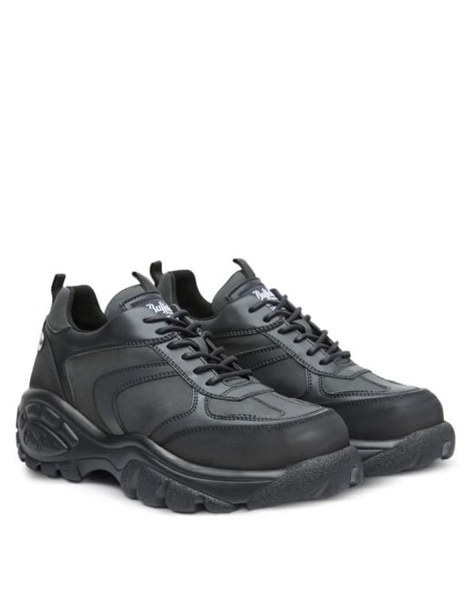 メンズ Buffalo ロゴパッチ スニーカー Black