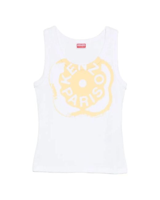 KENZO White Boke Flower 2.0 Tank Top