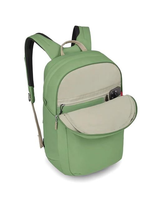 Osprey Green Adjustable Padded Laptop Backpack for men
