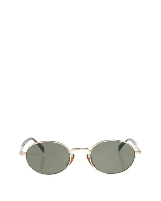 David Beckham Metallic Round Metal Sunglasses for men