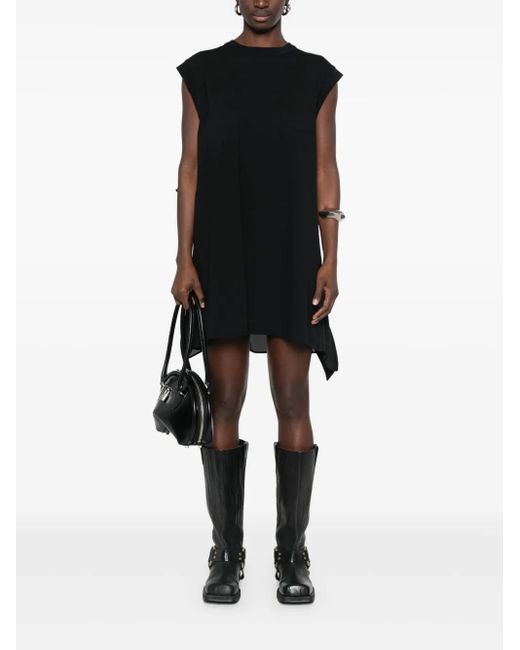 Sacai Black Layer-Detail Mini Dress
