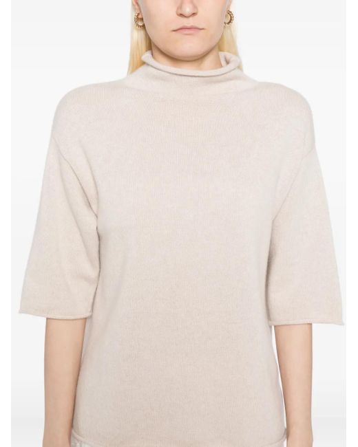 N.Peal Cashmere タートルネック ニットトップ White