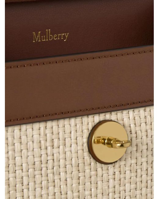 Mulberry Brown Small Anthony Raffia Messenger Bag