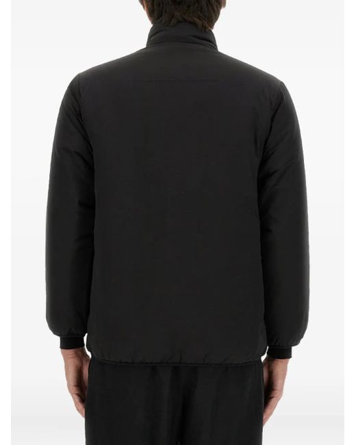South2 West8 Black Logo-Patch Jacket for men