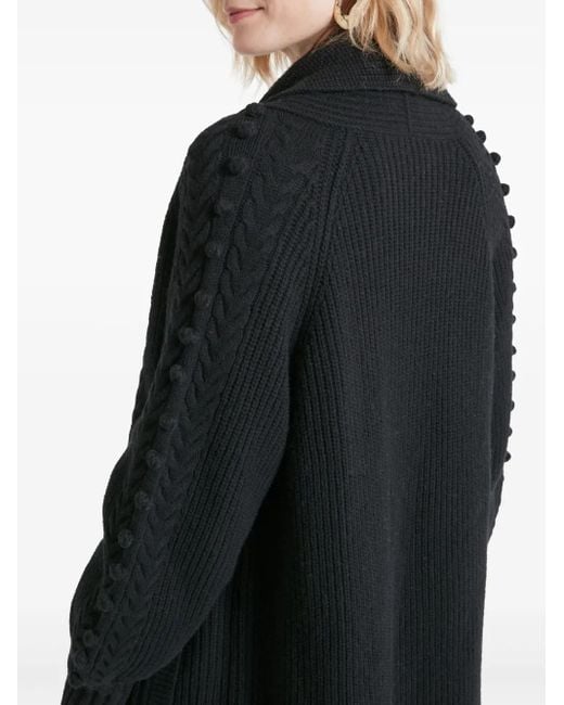 Temperley London Black Chrissie Cardi-Coat