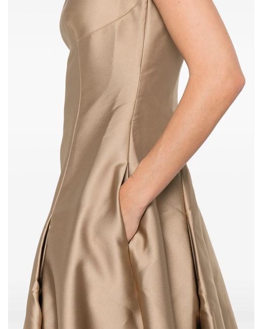 Abito Lungo Con Scollo Quadrato di Roland Mouret in Natural