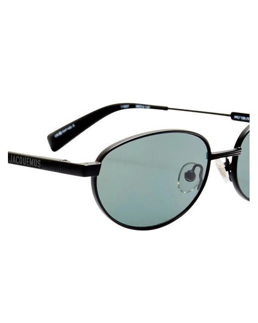 Jacquemus Green Alba Oval-Frame Sunglasses