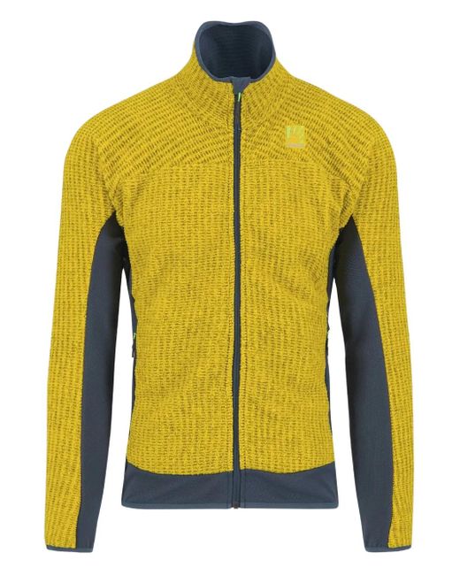 Jersey con cremallera Karpos de hombre de color Yellow