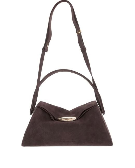 Benedetta Bruzziches スエード ショルダーバッグ Brown