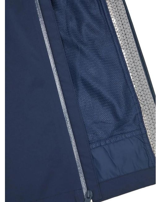 Columbia Blue Hooded Zip-Front Jacket for men