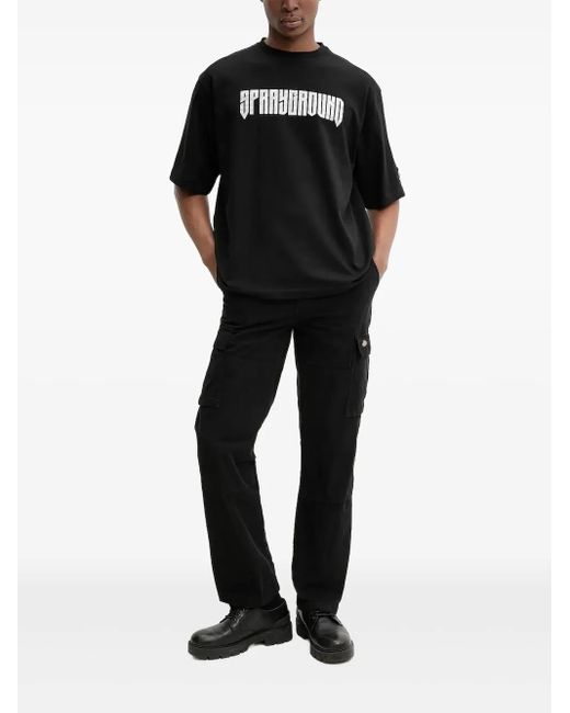 Sprayground Black Tiger-Graphic T-Shirt for men