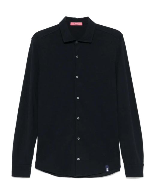 Drumohr Blue Cotton Shirt for men