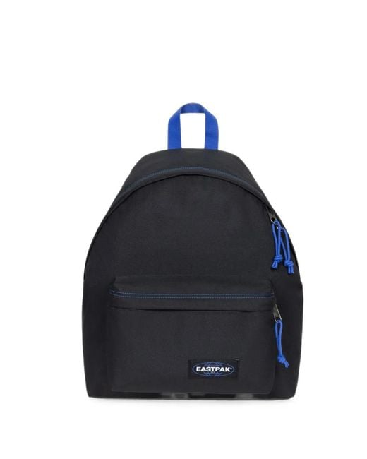 Eastpak Blue Padded Pak'R Logo-Patch Contrast-Stitch Backpack for men