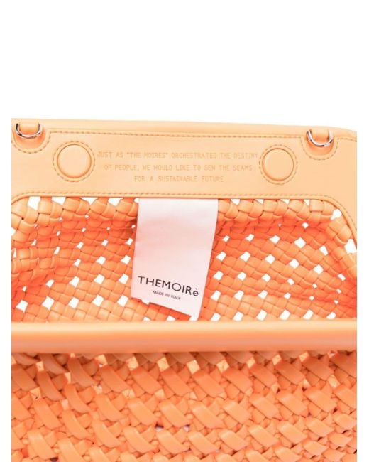 THEMOIRÈ Orange Bios Knot Clutch Bag