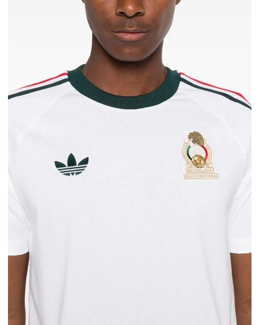 Adidas Black X Fmf Og Logo-Patch Striped T-Shirt for men