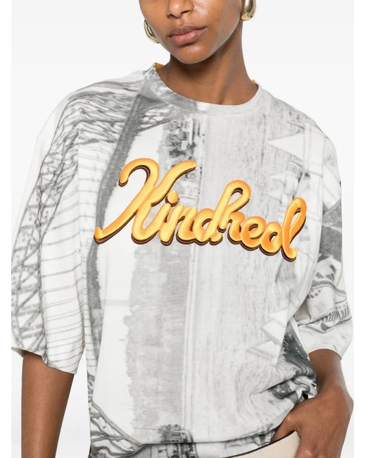 Zimmermann White Alchemy Graphic-Print T-Shirt
