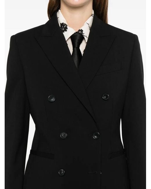 Chaqueta De Lana Con Doble Botonadura PT Torino de color Black