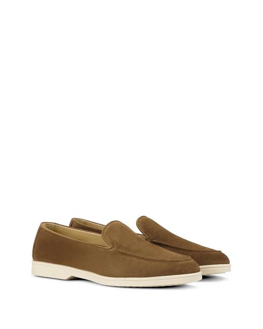 Doucal's Brown Suede Loafers
