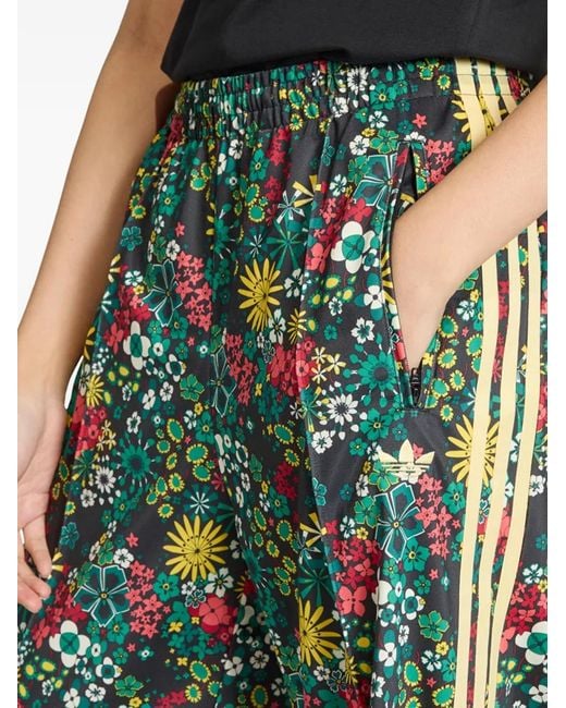 Adidas Green X Liberty London Floral-Print Trousers