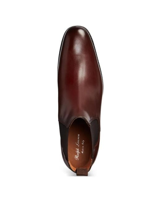 Ralph Lauren Brown Bottines Chelsea Penfield En Cuir for men
