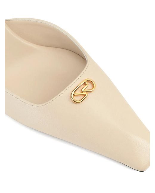 Sergio Rossi Natural Surge Ankle-Strap Logo Pumps