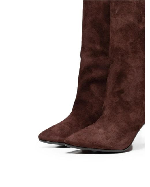 Poche Paris Brown Audrey Over-The-Knee Boots