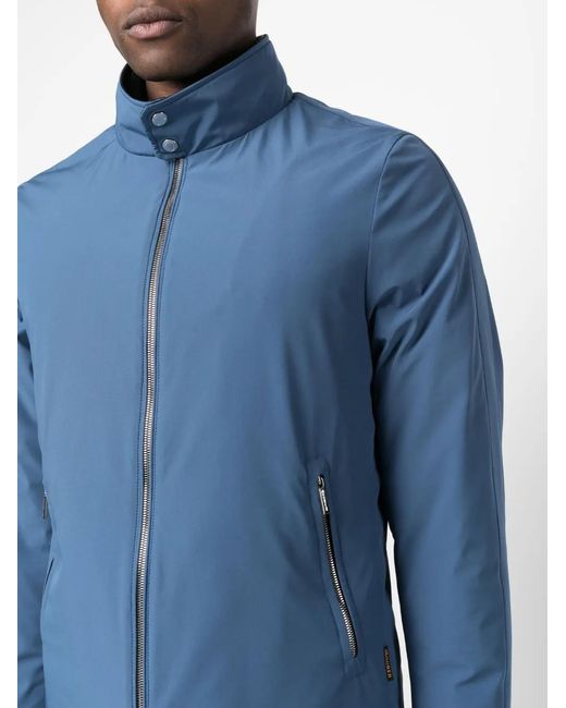 Moorer Blue Plain Lightweight Jacket for men