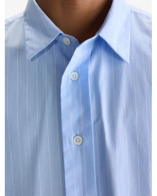 Bellerose Blue Striped Shirt for men