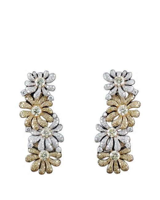 HYT Jewelry Metallic Diamond Earrings