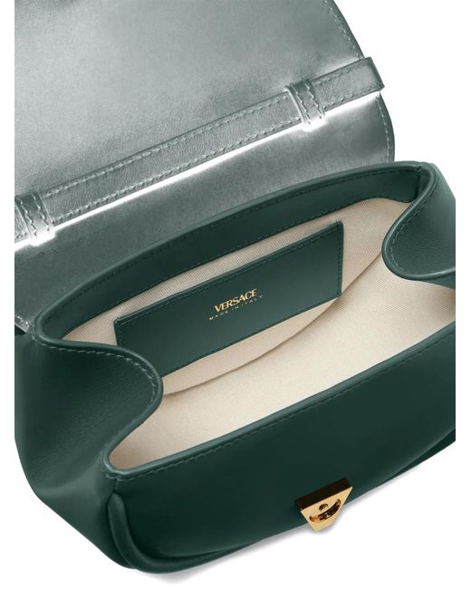 Versace Green Small Virtus Shoulder Bag