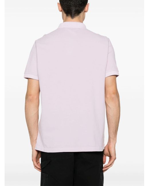 Stone Island Poloshirt mit Logo-Patch in Pink für Herren