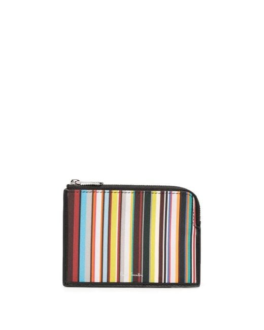 Paul Smith White Signature Stripe Wallet for men