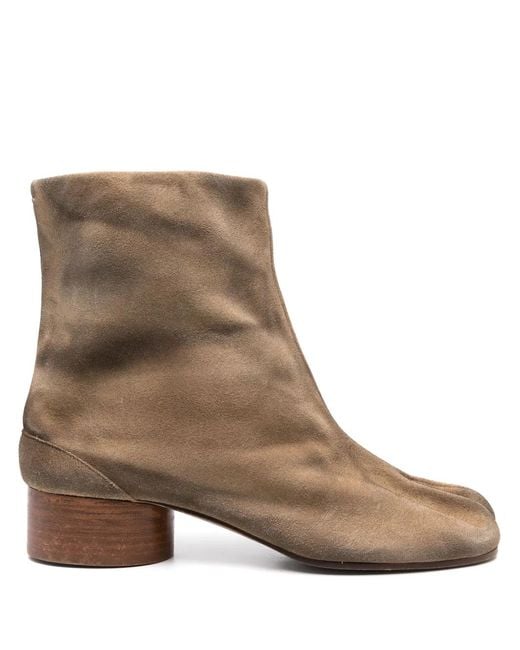 Maison Margiela Brown Tabi 30Mm Ankle Boots