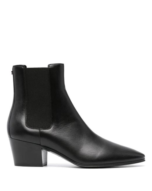 Casadei Black 50Mm Leather Boots