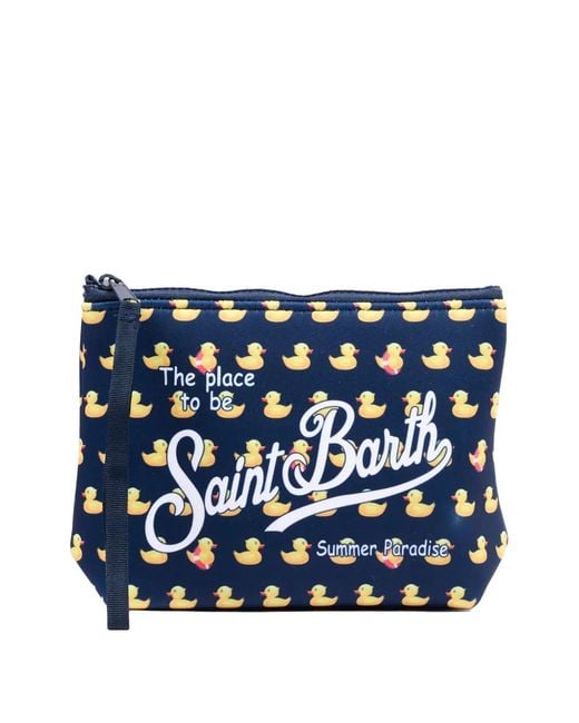 Mc2 Saint Barth Blue Pochette Aline À Imprimé Canard for men