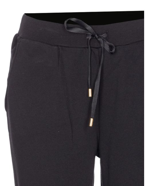 Liu Jo Blue Elasticated-waist Drawstring Track Pants